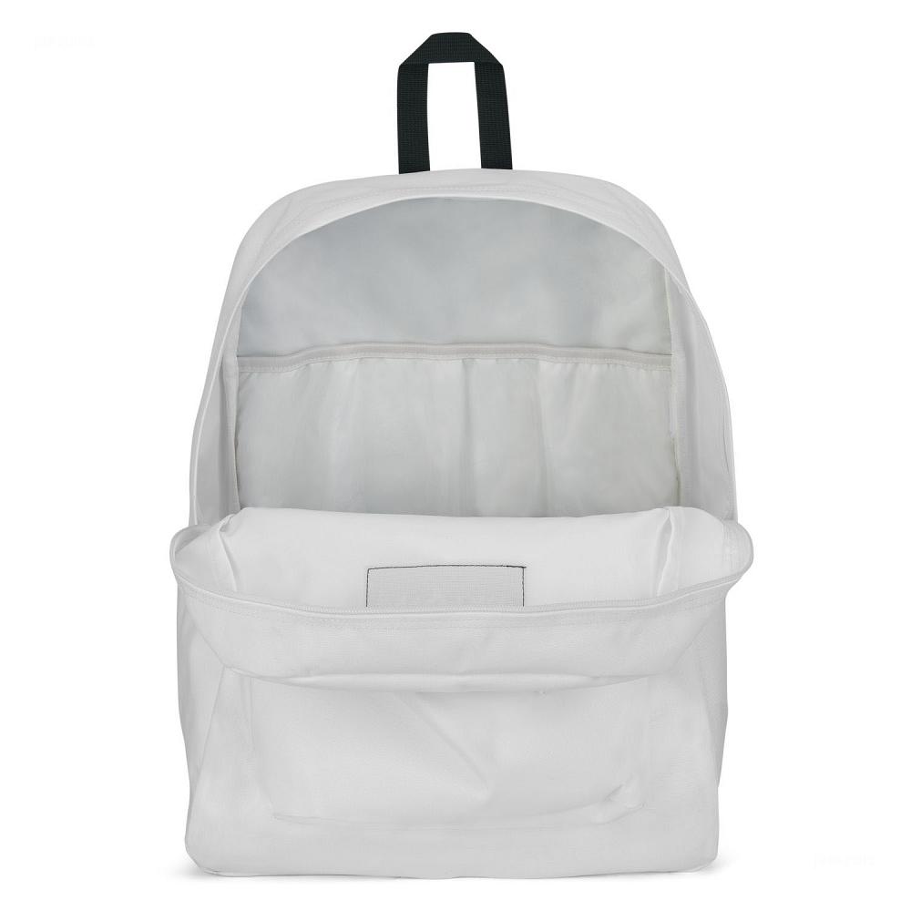 White JanSport SuperBreak® Plus School Backpacks | MY_JS400