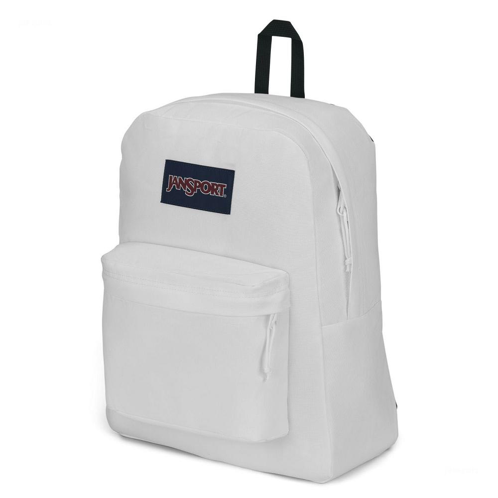 White JanSport SuperBreak® Plus School Backpacks | MY_JS400