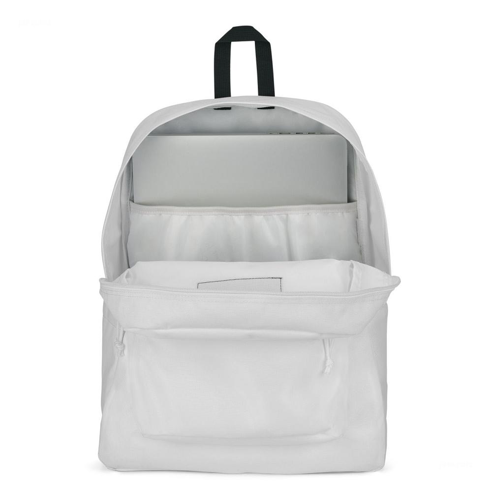 White JanSport SuperBreak® Plus School Backpacks | MY_JS400