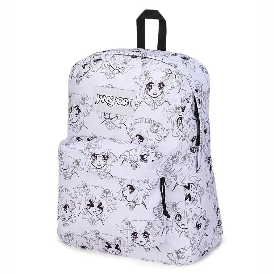 White JanSport SuperBreak® Plus School Backpacks | MY_JS501