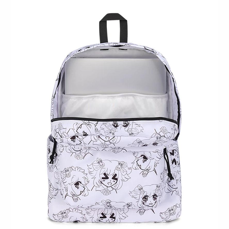 White JanSport SuperBreak® Plus School Backpacks | MY_JS501