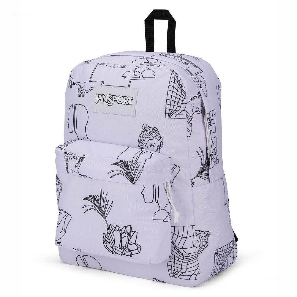 White JanSport SuperBreak® School Backpacks | MY_JS291
