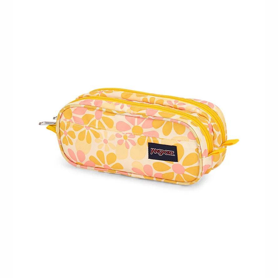 Yellow JanSport Large Accessory Pouch Pencil Cases | MY_JS044