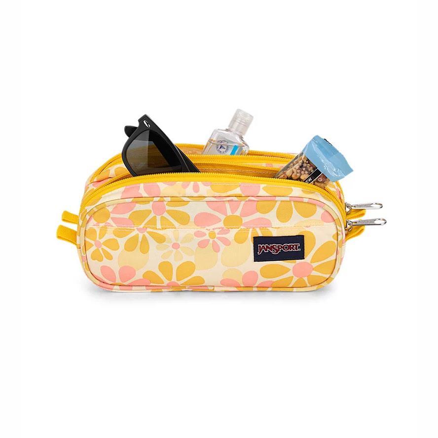 Yellow JanSport Large Accessory Pouch Pencil Cases | MY_JS044