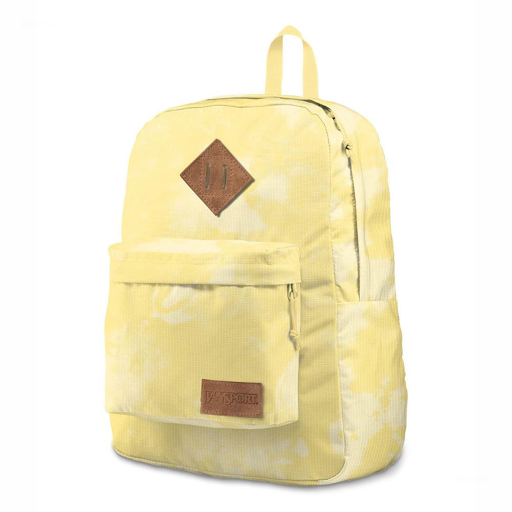 Yellow JanSport SUPERBREAK PLUS FX Laptop Backpacks | MY_JS073