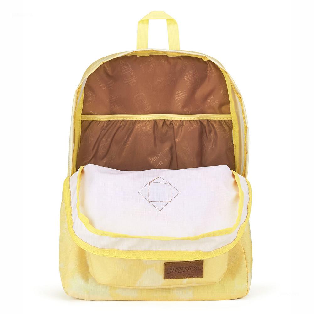 Yellow JanSport SUPERBREAK PLUS FX Laptop Backpacks | MY_JS073