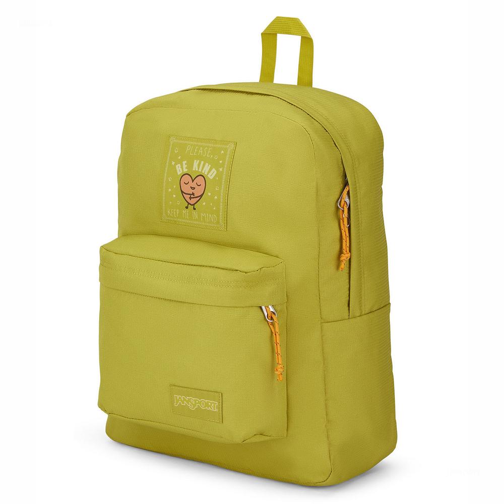 Yellow JanSport SUPERBREAK PLUS FX Laptop Backpacks | MY_JS447