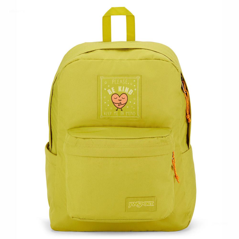 Yellow JanSport SUPERBREAK PLUS FX Laptop Backpacks | MY_JS447