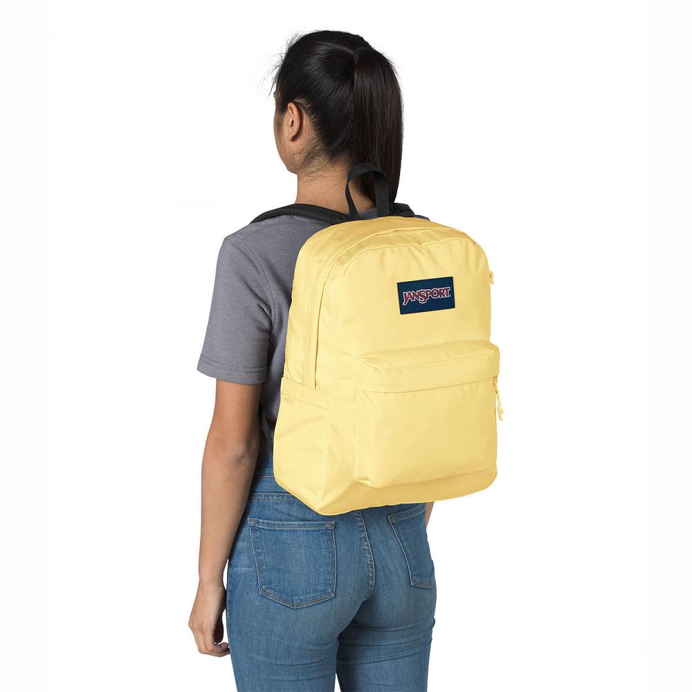 Yellow JanSport SuperBreak® Plus School Backpacks | MY_JS14B